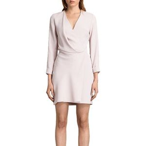 AllSaints Rila Dress, Champagne Pink, US 4